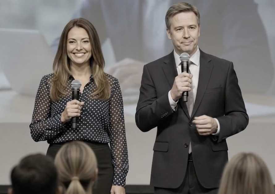David and Sylvia presenting together